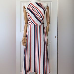 ASOS Linen Blend Halter‎ Dress Size 8 NWT